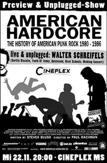 Photo zu 22.11.2006: American Hardcore Preview, Walter Schreifels - Münster - Cineplex