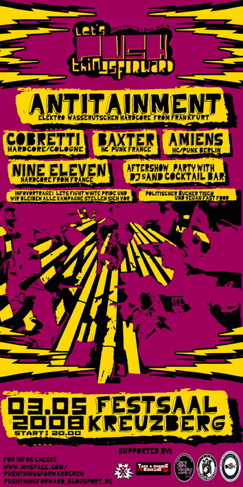 Photo zu 03.05.2008: Antitainment, Amiens, Baxter, Nine Eleven, Cobretti - Berlin - Festsaal Kreuzberg