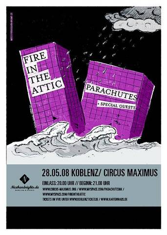 Photo zu 28.05.2008: Fire In The Attic, Parachutes, Kenai - Koblenz - Circus Maximus