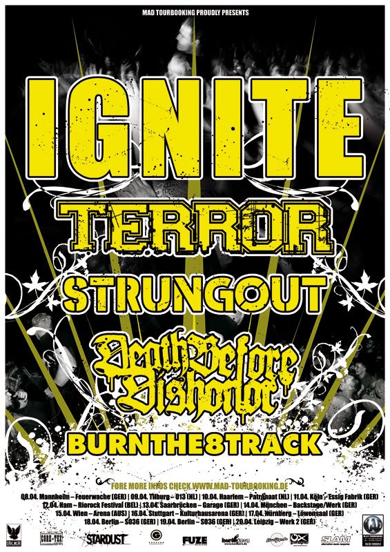 Photo zu 18.04.2008: Ignite, Terror, Strung Out, Death Before Dishonor, Burn The 8 Track - Berlin - SO36