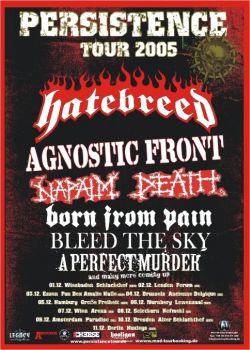 Photo zu 06.12.2005: Hatebreed, Agnostic Front, Napalm Death, Born From Pain, Full Blown Chaos - Nürnberg - Löwensaal
